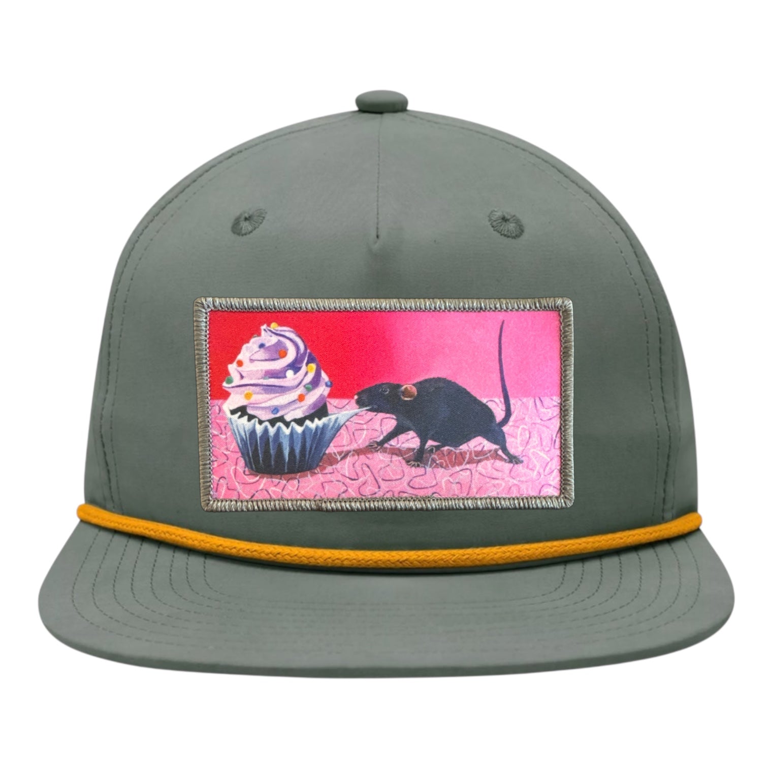 Loden/Gold Rope Cap Hats FlynHats Rats Got My Cake