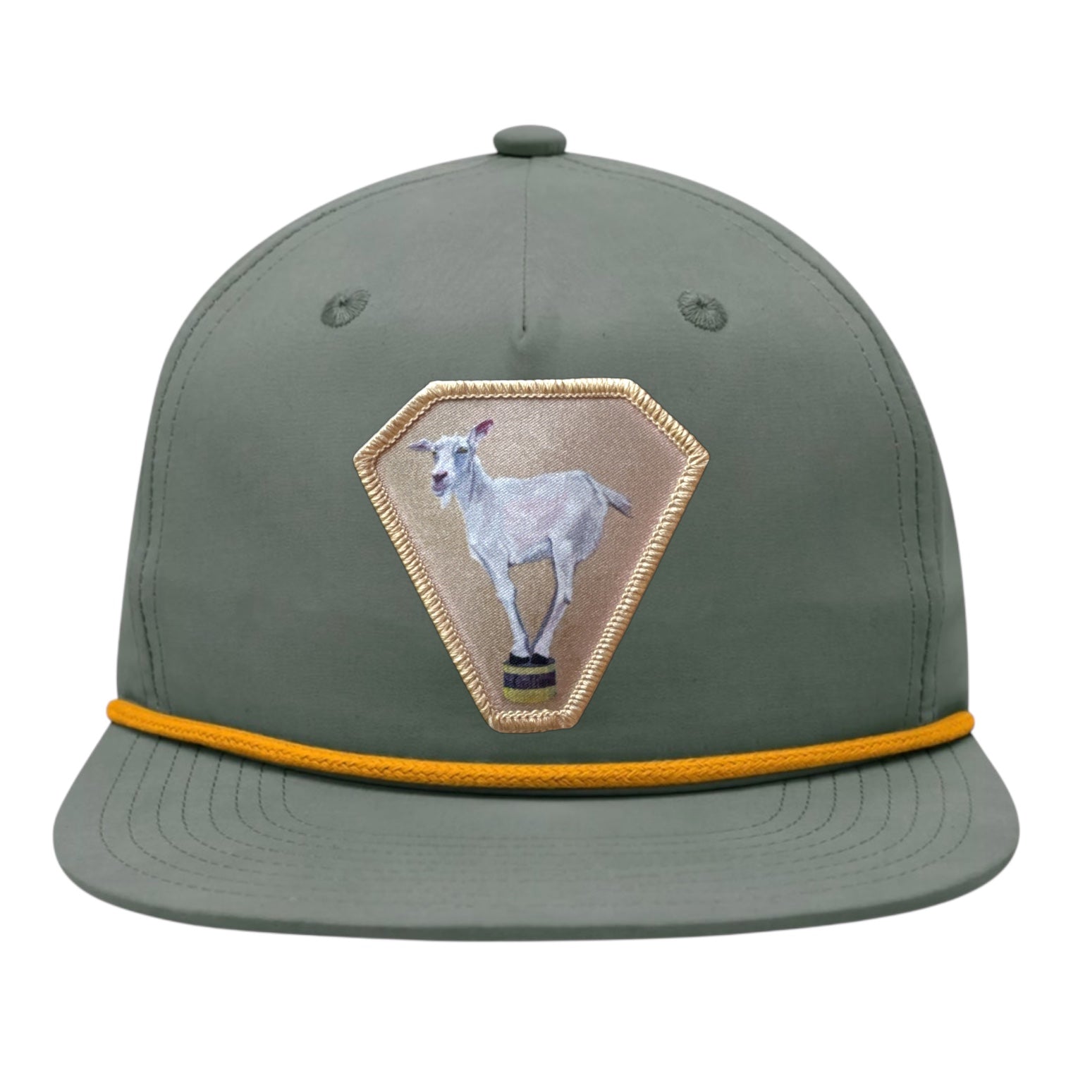 Loden/Gold Rope Cap Hats FlynHats Diamond Goat