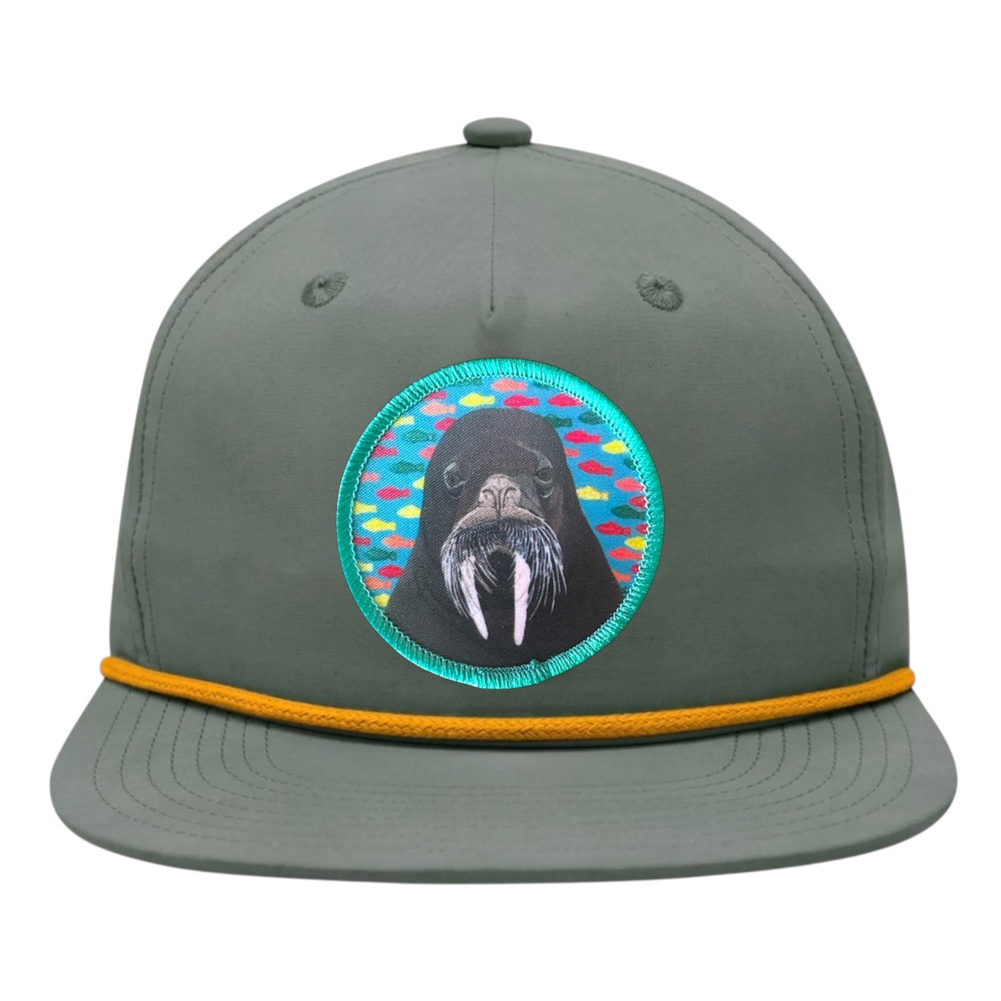 Loden/Gold Rope Cap Hats FlynHats Walrus