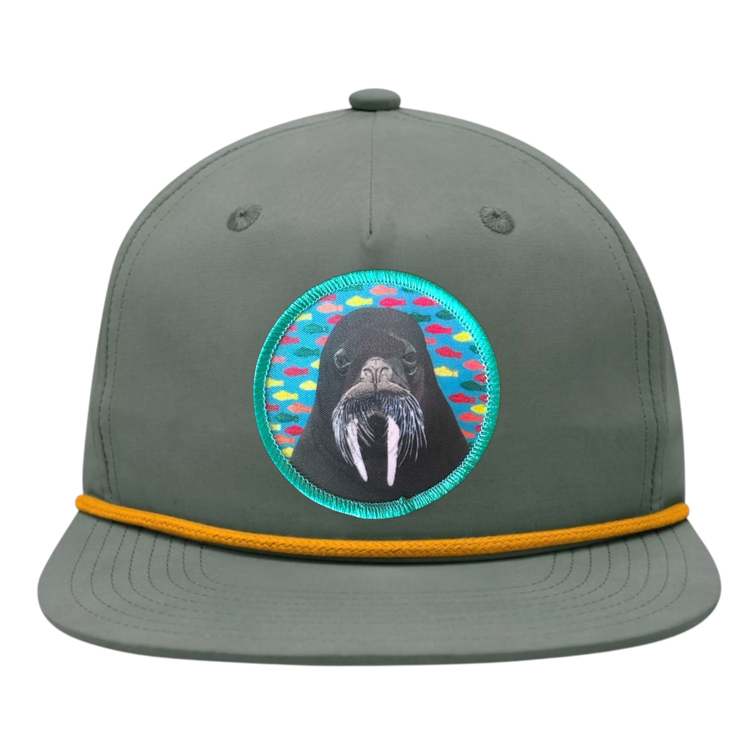 Loden/Gold Rope Cap Hats FlynHats Walrus