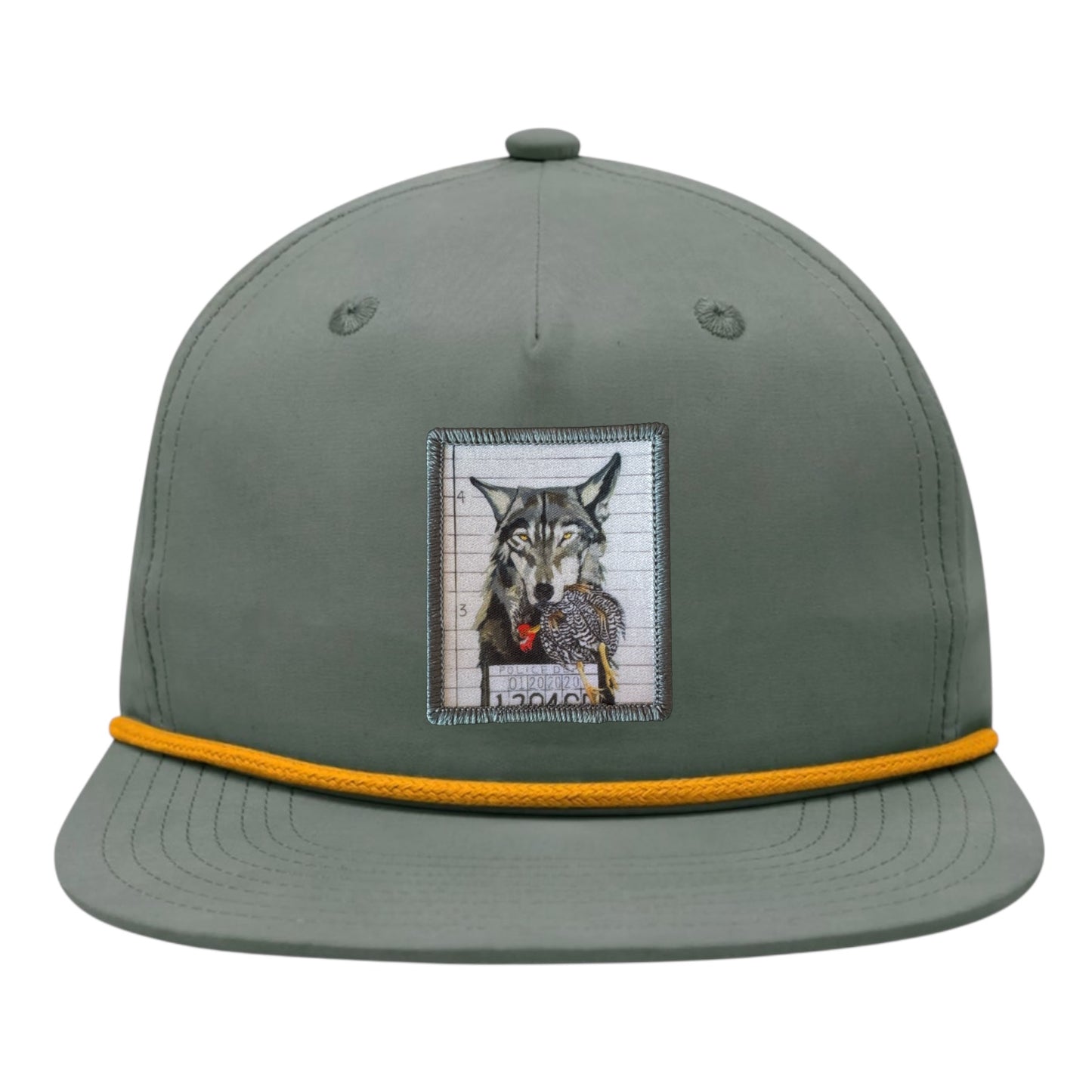 Loden/Gold Rope Cap Hats FlynHats The Usual Suspects: Wolf