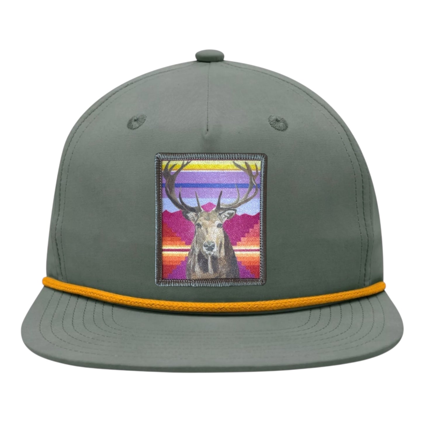 Loden/Gold Rope Cap Hats FlynHats Elk