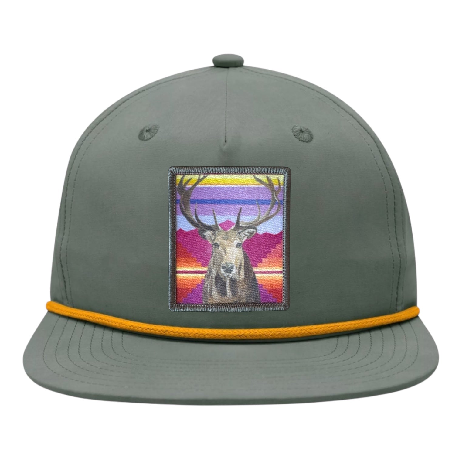 Loden/Gold Rope Cap Hats FlynHats Elk