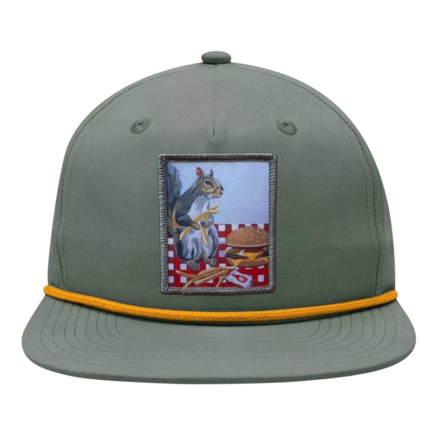 Loden/Gold Rope Cap Hats FlynHats Squirrel Burger