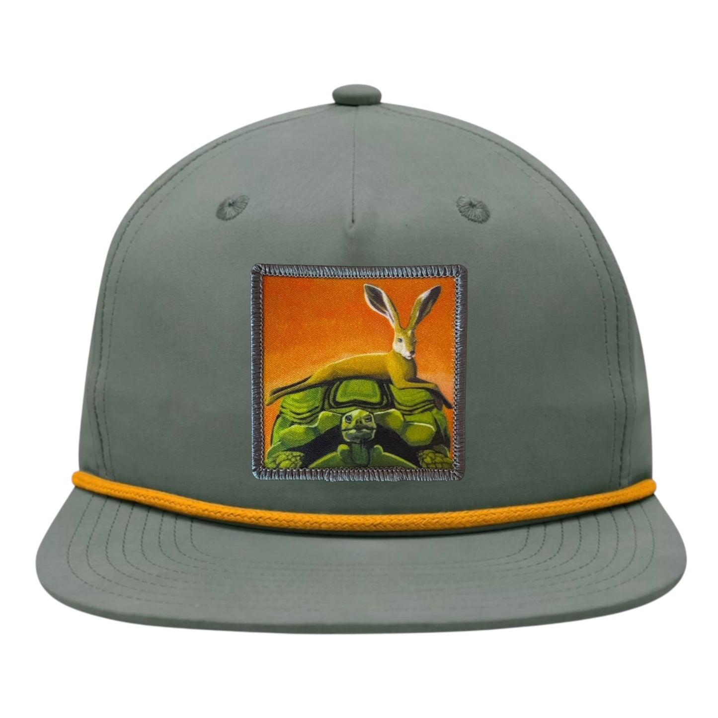 Loden/Gold Rope Cap Hats FlynHats The Tortoise by a Hare
