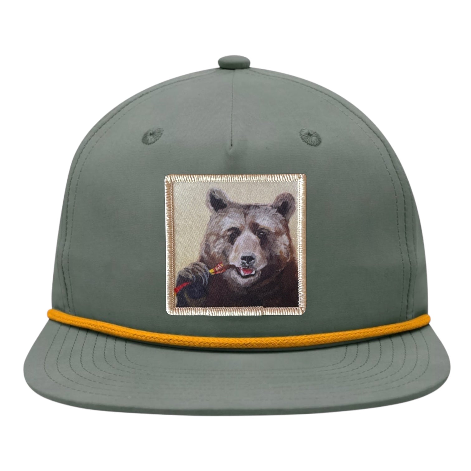 Loden/Gold Rope Cap Hats FlynHats Slim Jimmy