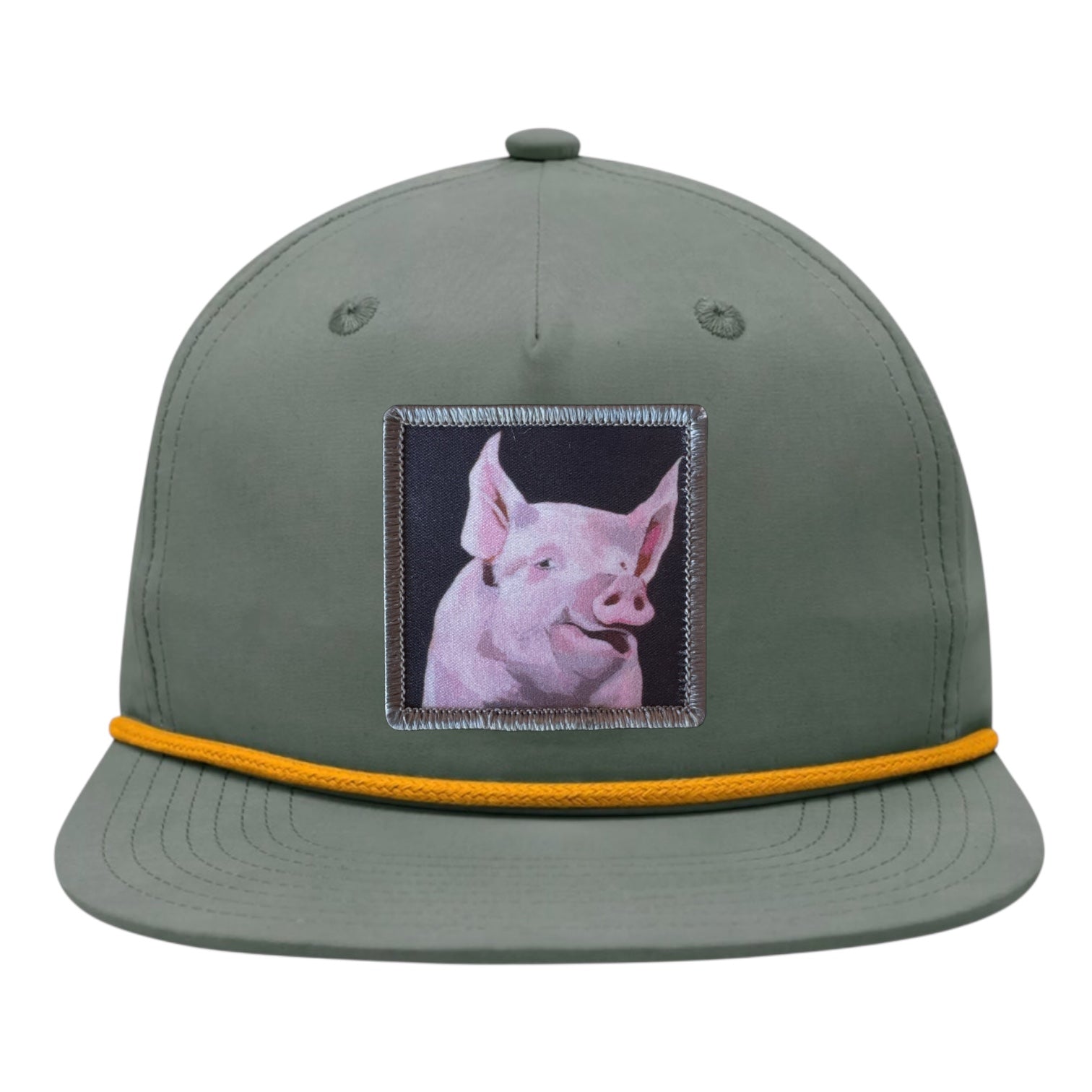 Loden/Gold Rope Cap Hats FlynHats Piggie