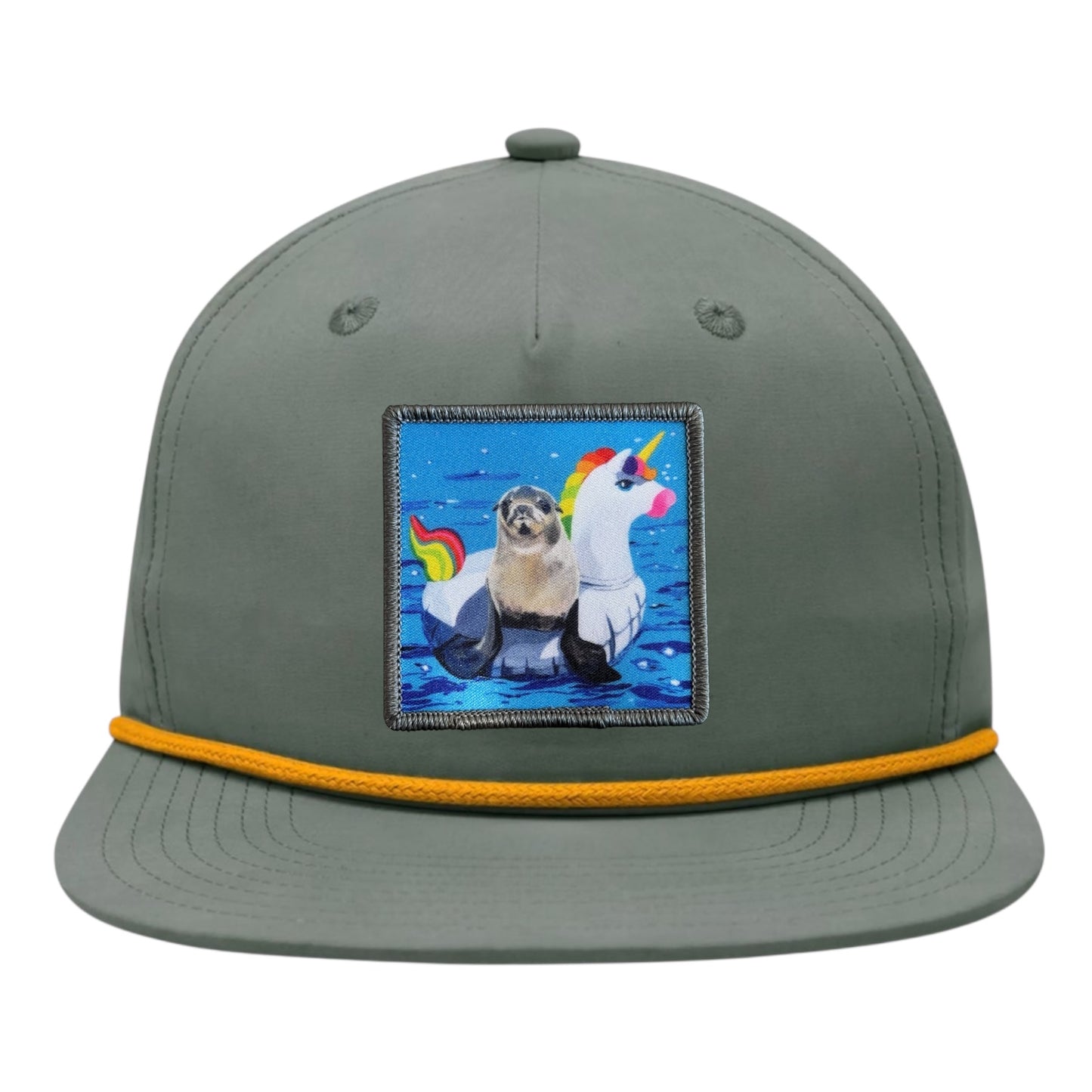 Loden/Gold Rope Cap Hats FlynHats Unicorn Drifter