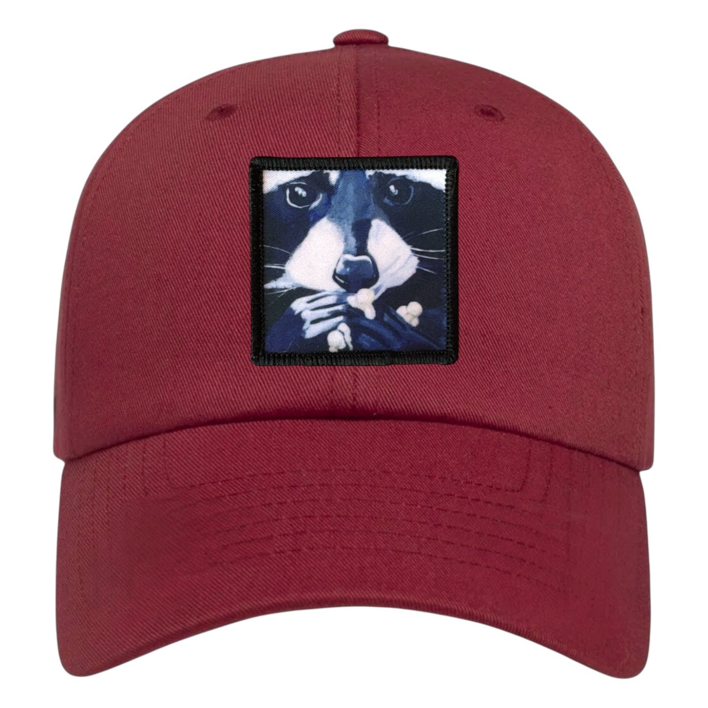 Raccoon Pop Dad Hat Hats FlynHats Eco-Washed Rose