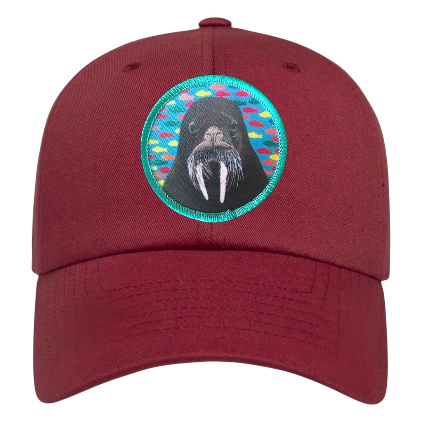 Walrus Dad Hat Hats FlynHats Eco-Washed Rose