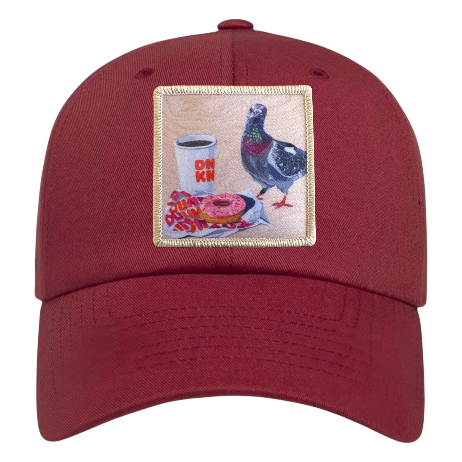Eco-Washed Rose Dad Hat Hats FlynHats Pigeons Run On Donuts