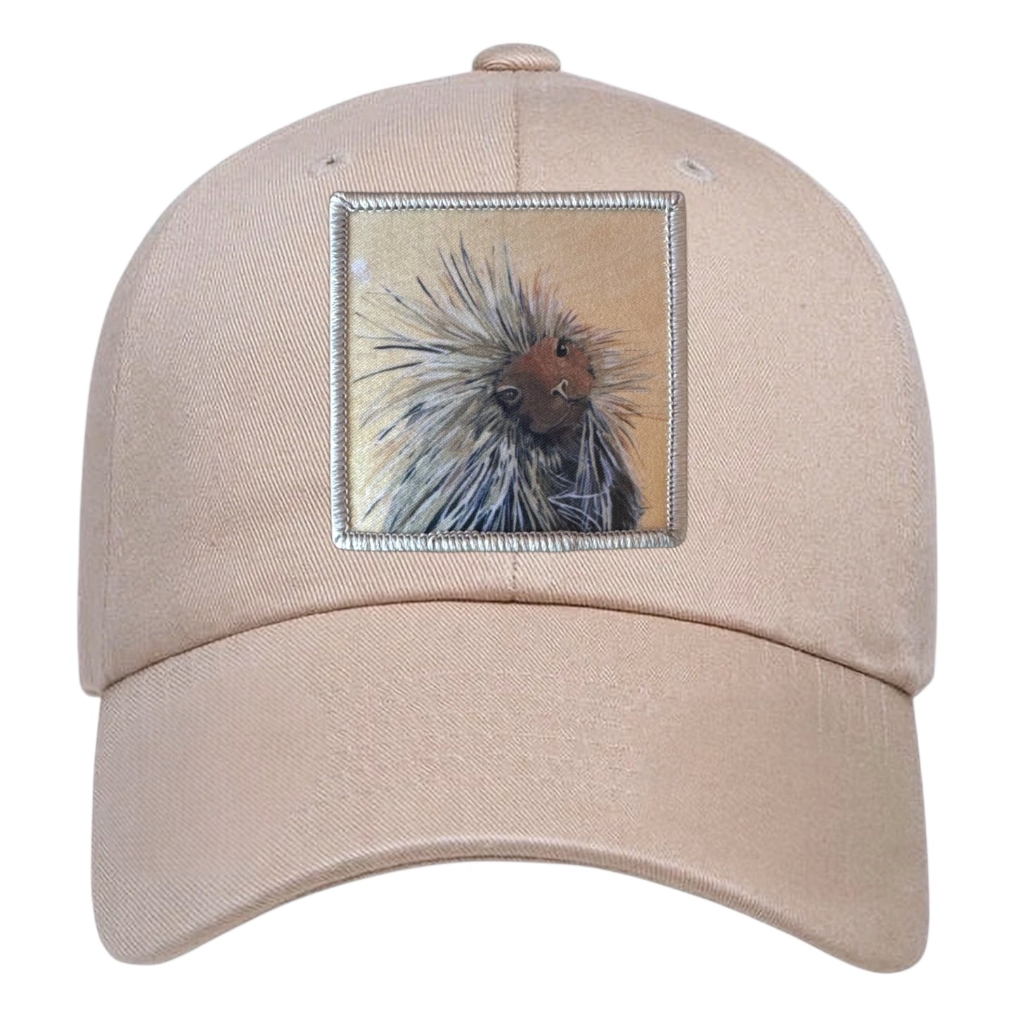 Eco-Washed Tan Dad Hat Hats FlynHats Porcupine