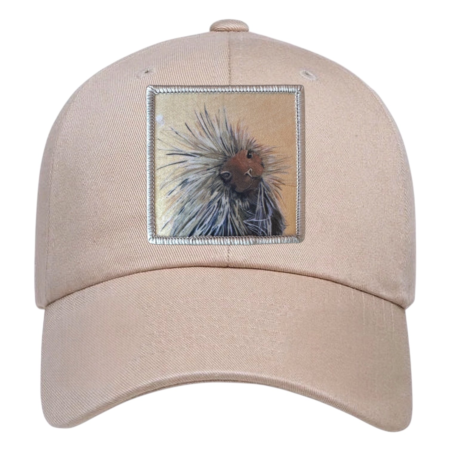 Eco-Washed Tan Dad Hat Hats FlynHats Porcupine