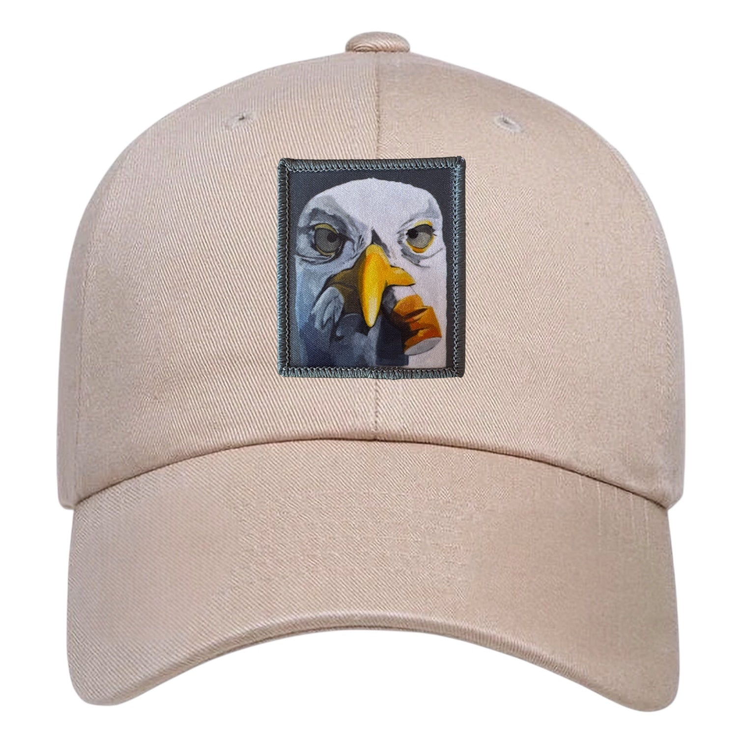 Eco-Washed Tan Dad Hat Hats FlynHats Seagull With Cig