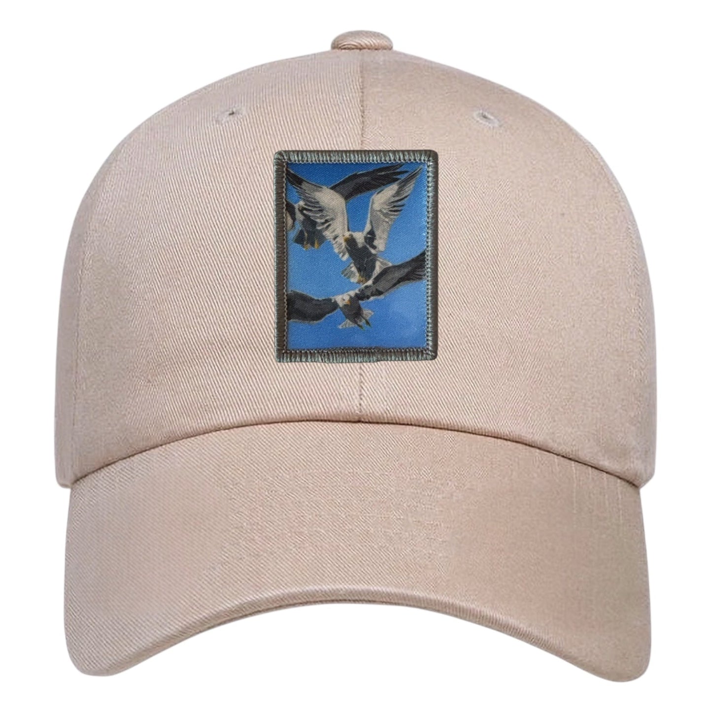 Flock Of Seagulls Dad Hat Hats FlynHats Eco-Washed Tan