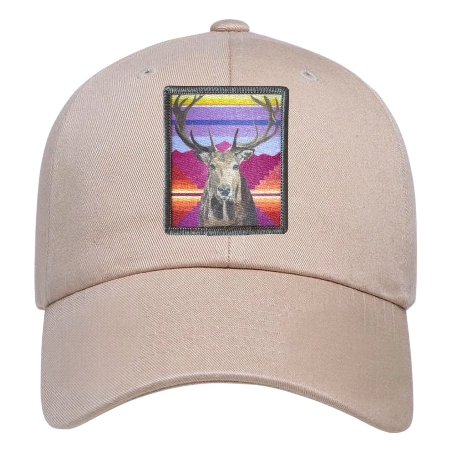 Elk Dad Hat Hats FlynHats Eco-Washed Tan