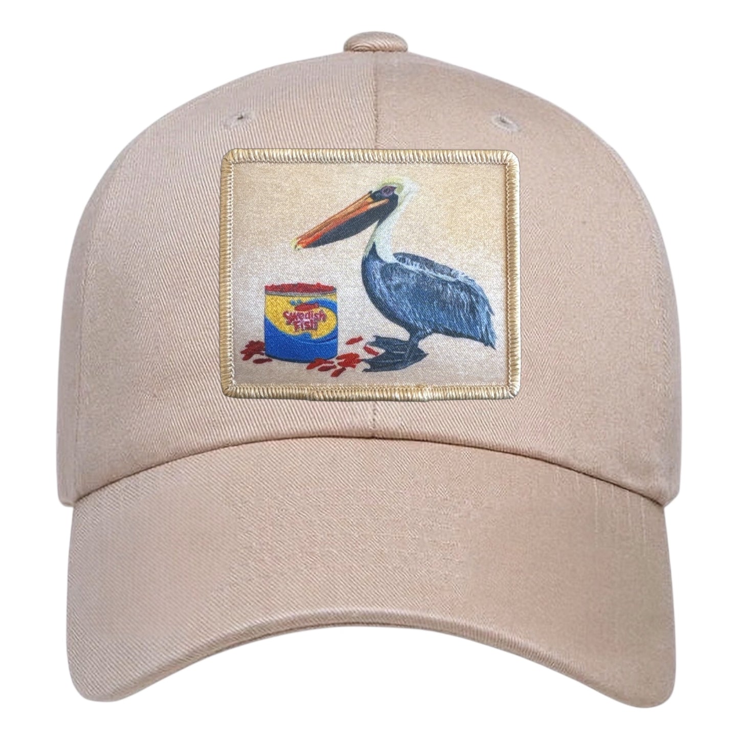Eco-Washed Tan Dad Hat Hats FlynHats Gone Fishin'
