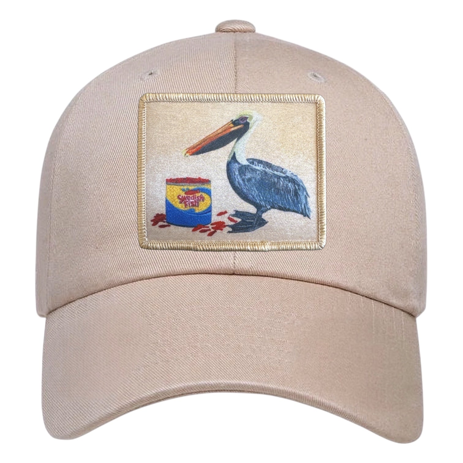 Eco-Washed Tan Dad Hat Hats FlynHats Gone Fishin'