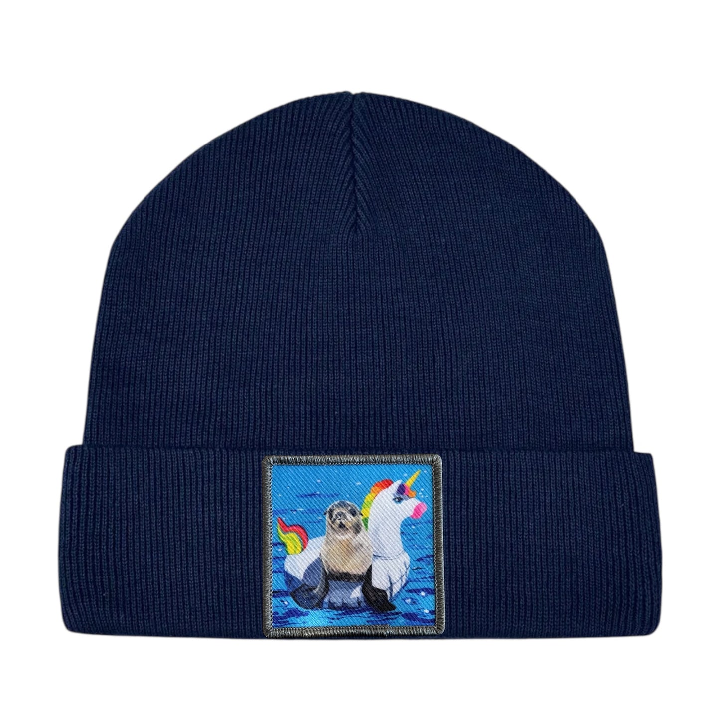 Unicorn Drifter Toddler Beanie FLYNhats Navy