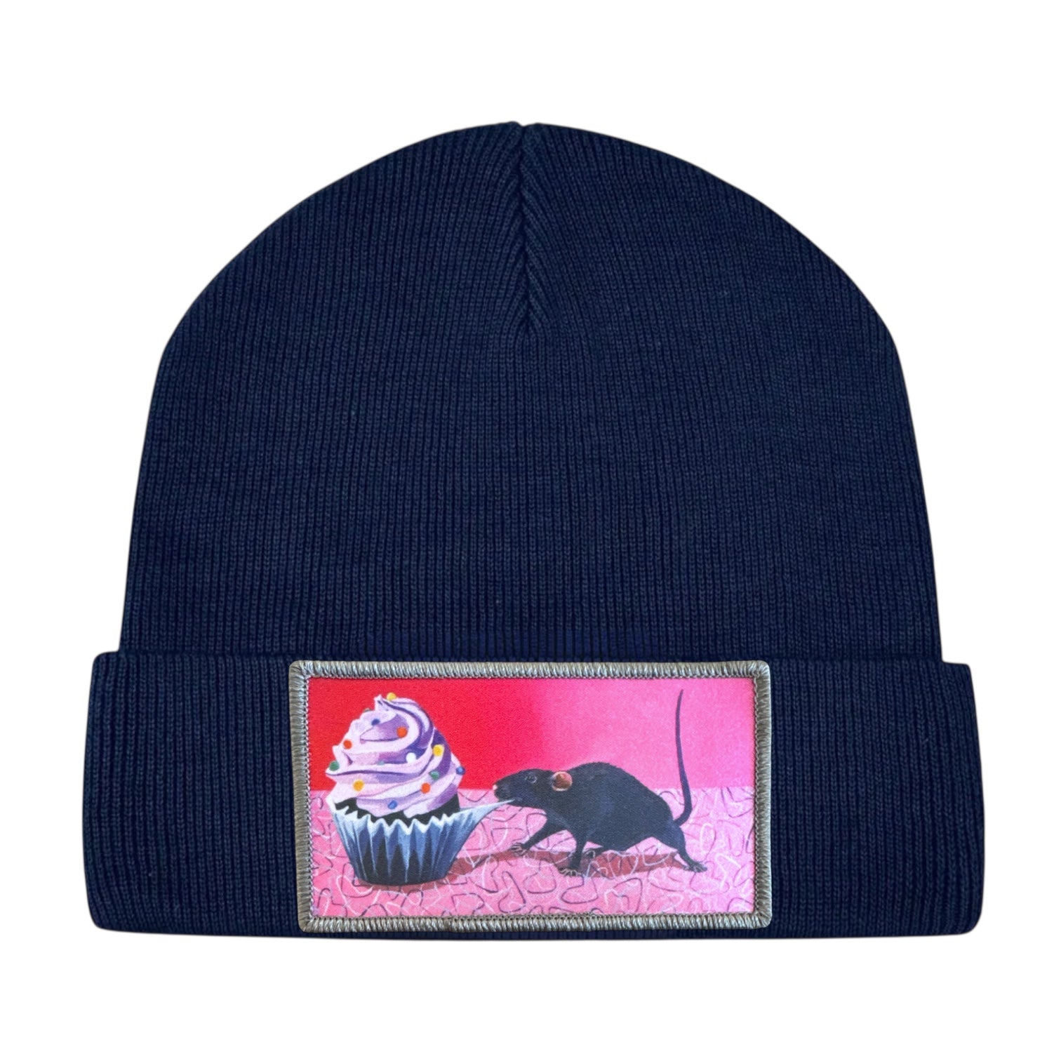 Rats Got my Cake Toddler Beanie FLYNhats Navy