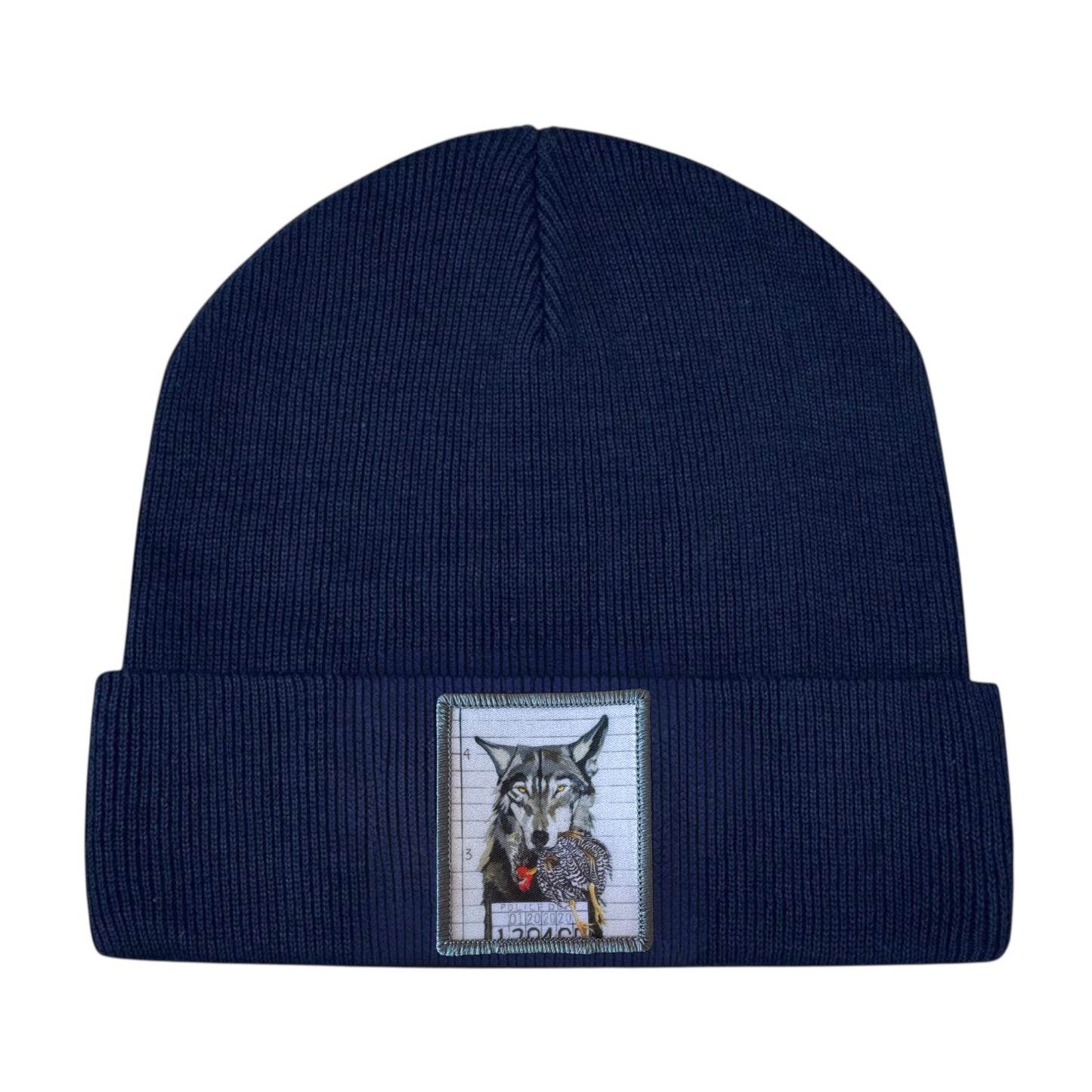 The Usual Suspects: Wolf Toddler Beanie FLYNhats Navy