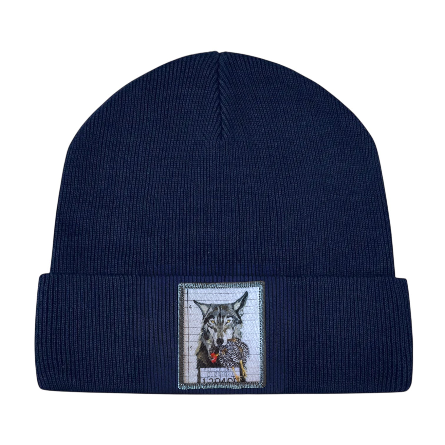 The Usual Suspects: Wolf Toddler Beanie FLYNhats Navy