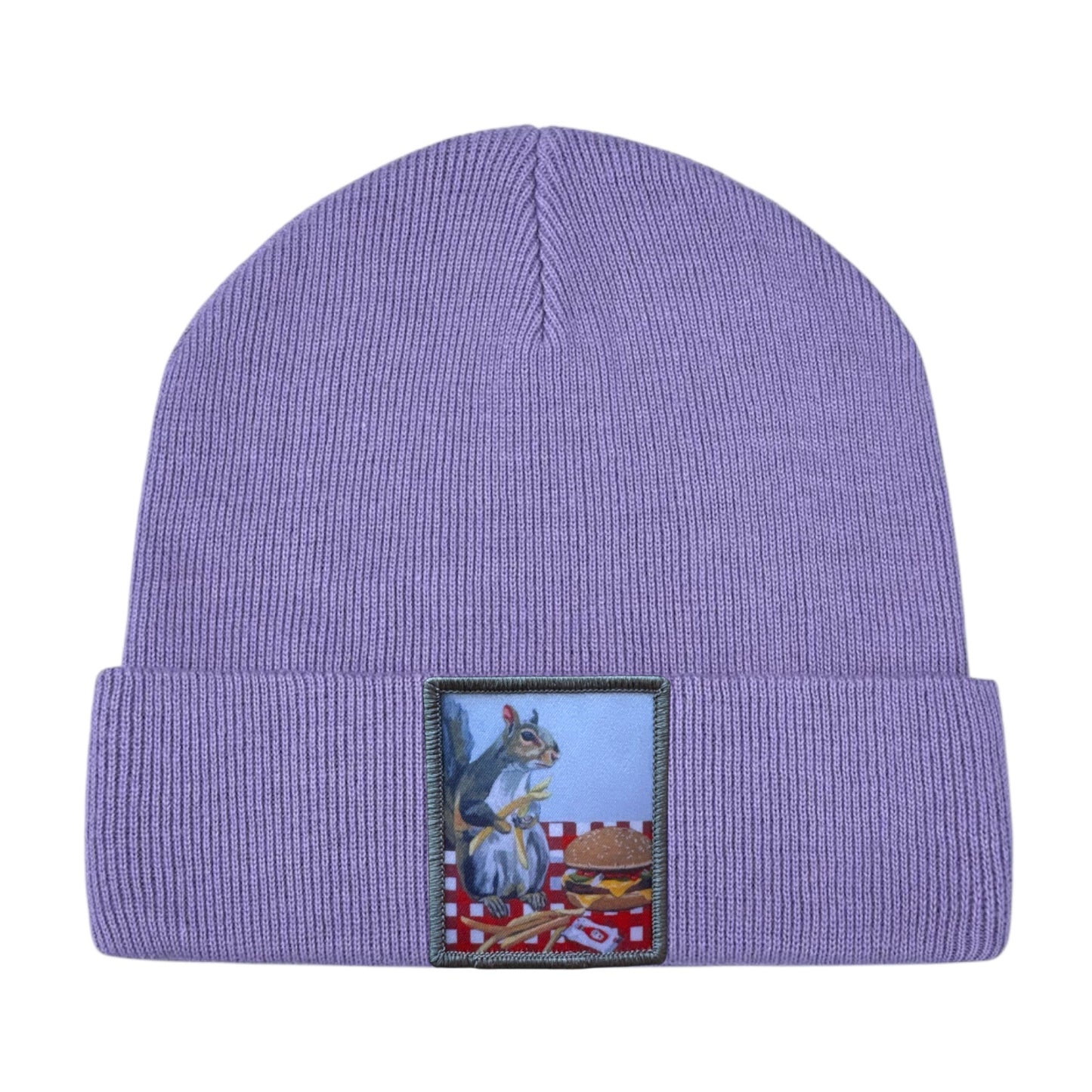 Squirrel Burger Toddler Beanie FLYNhats Lilac
