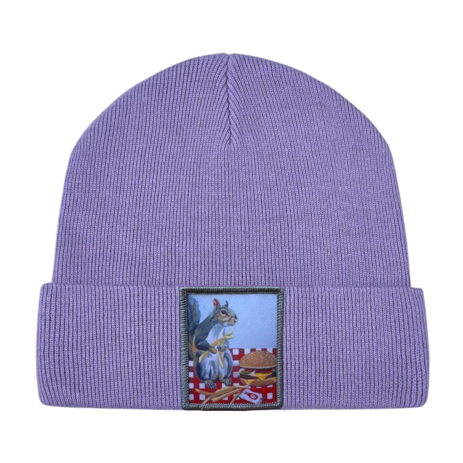 Squirrel Burger Toddler Beanie FLYNhats Lilac