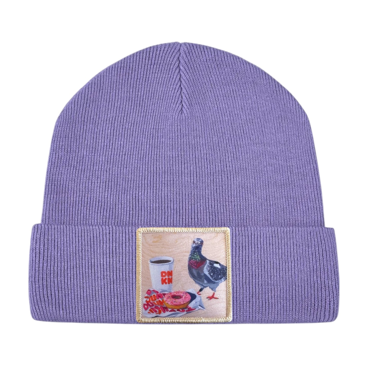 Pigeons run on Donuts Toddler Beanie FLYNhats Lilac