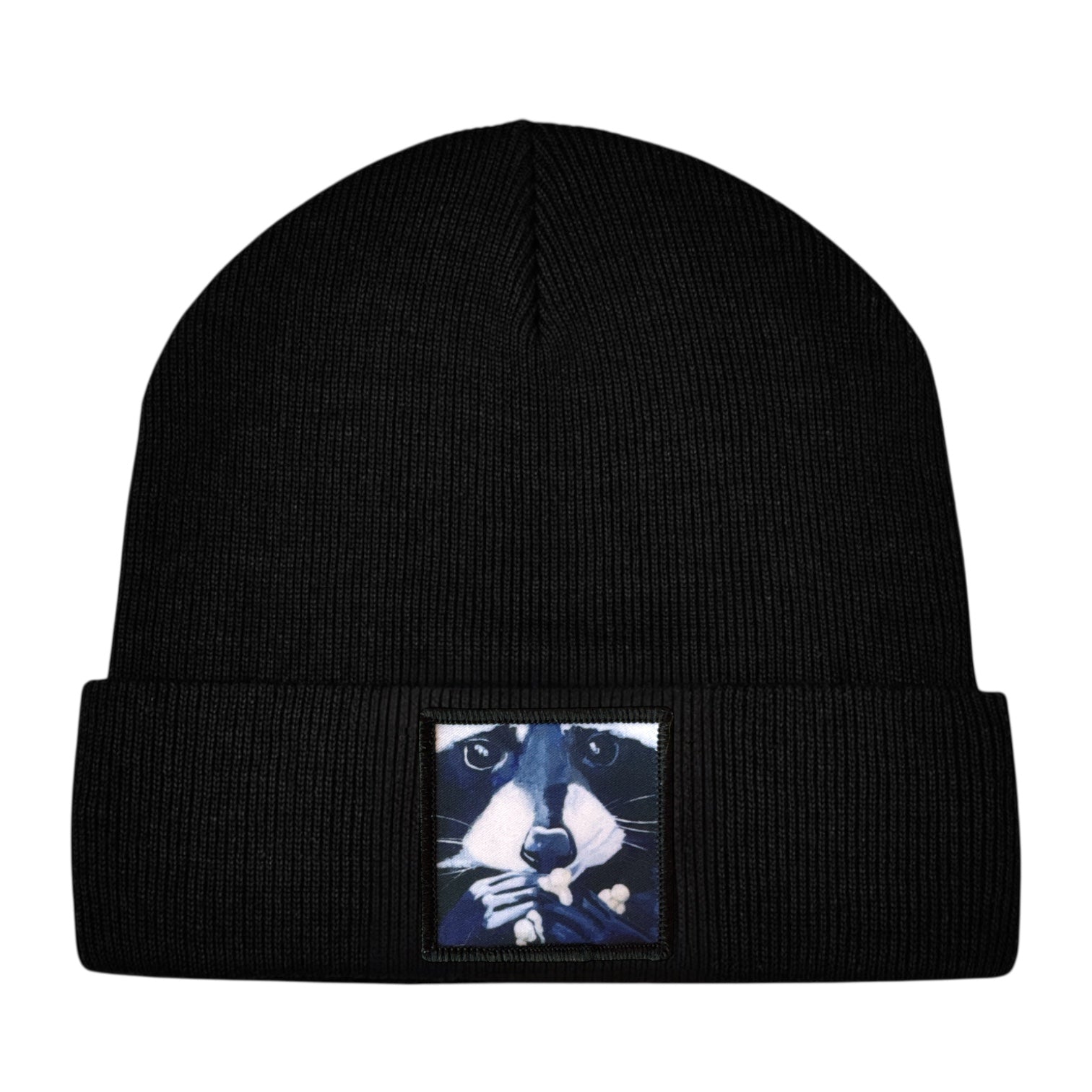 Raccoon POP Toddler Beanie FLYNhats Black