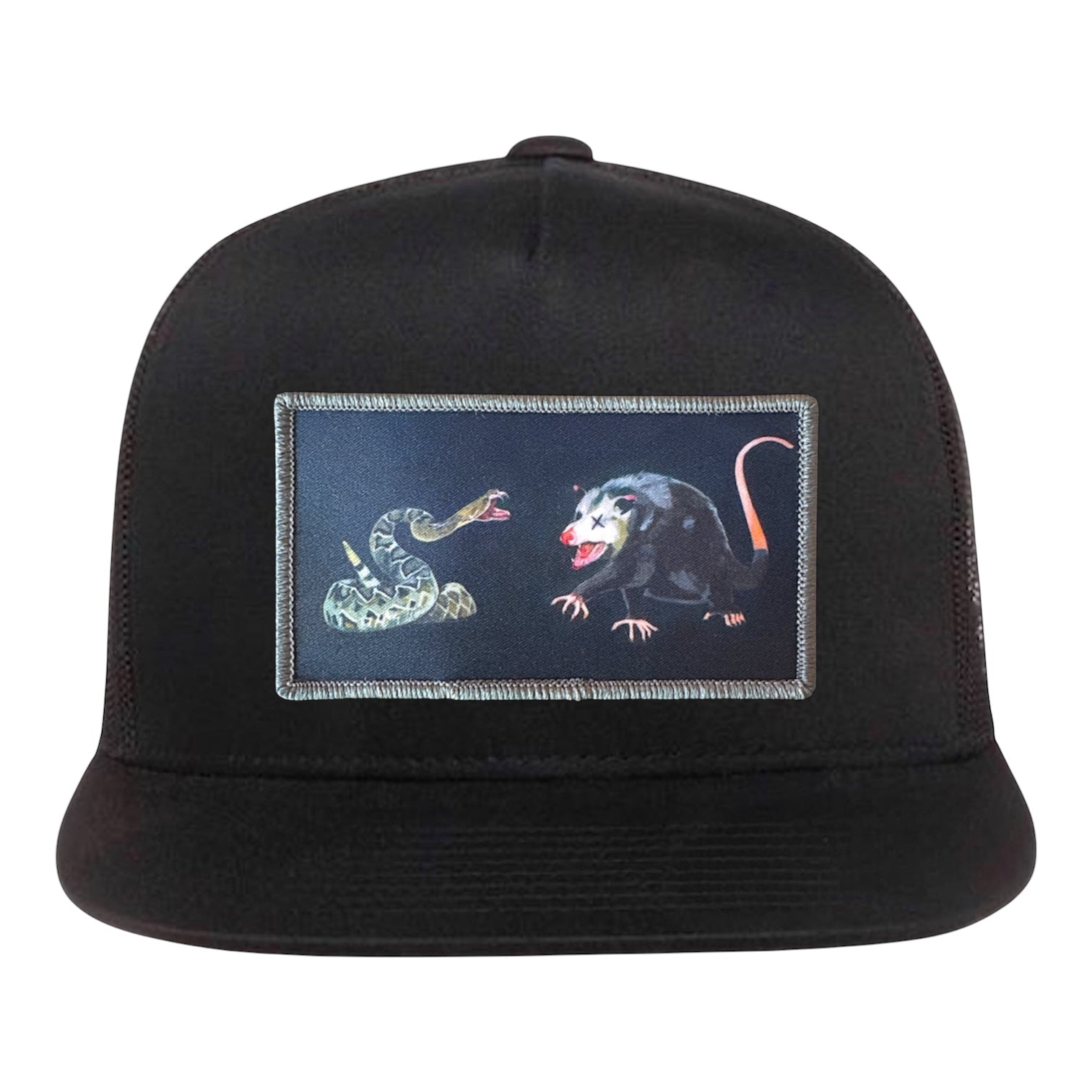 Black 5 Panel FlynHats