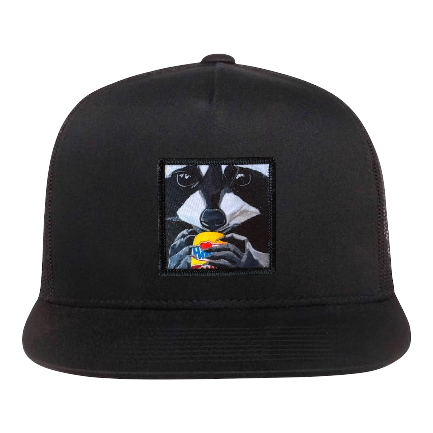 The Snack Kid 5 Panel Cap Hats FlynHats Black