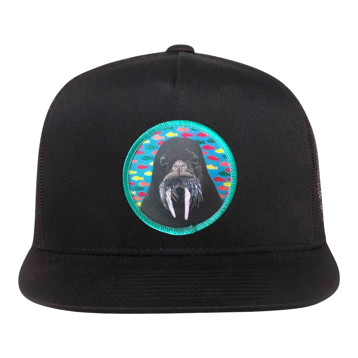 Walrus 5 Panel Cap Hats FlynHats Black