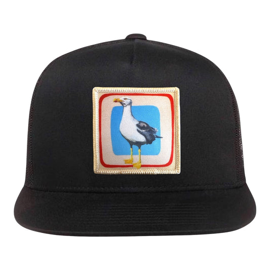 Seagull 5 Panel Cap Hats FlynHats Black