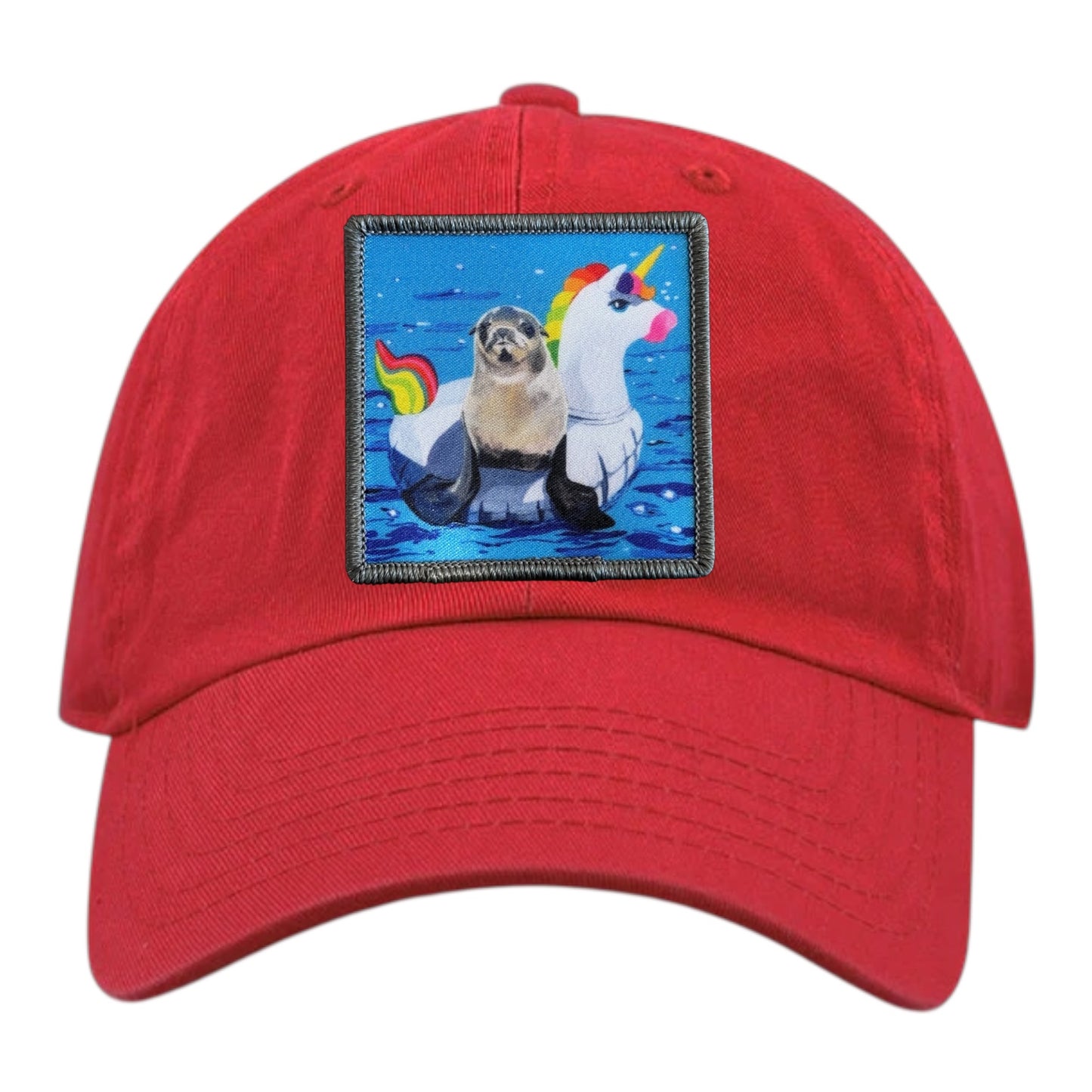Youth Soft Red Hat Hats FlynHats Unicorn Drifter