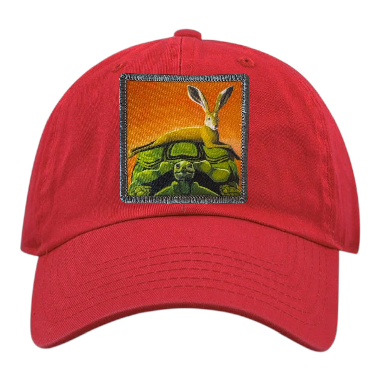 Youth Soft Red Hat Hats FlynHats The Tortoise By A Hare