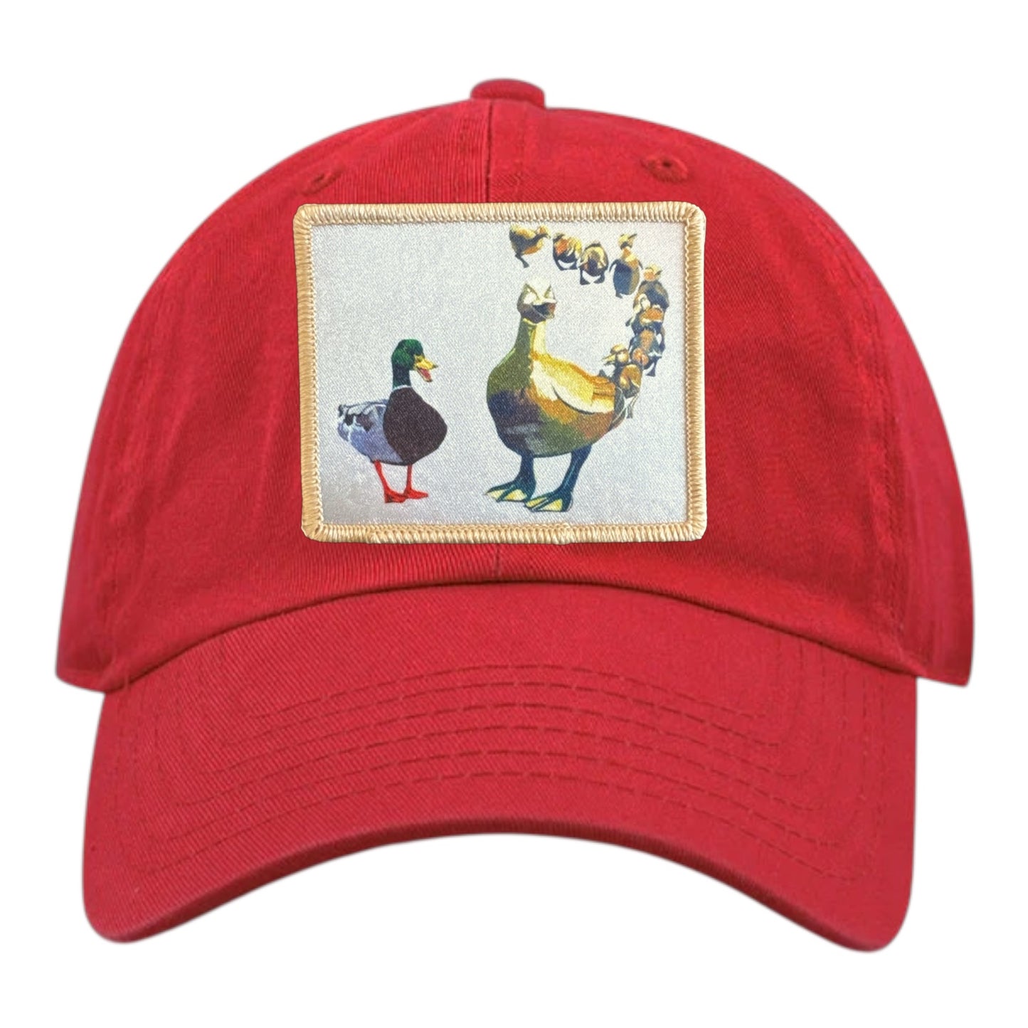 Youth Soft Red Hat Hats FlynHats MAKE WAY Ducks