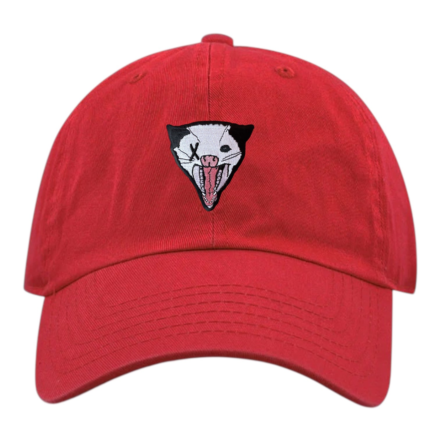 Youth Soft Red Hat Hats FlynHats NOT DEAD YET Opossum