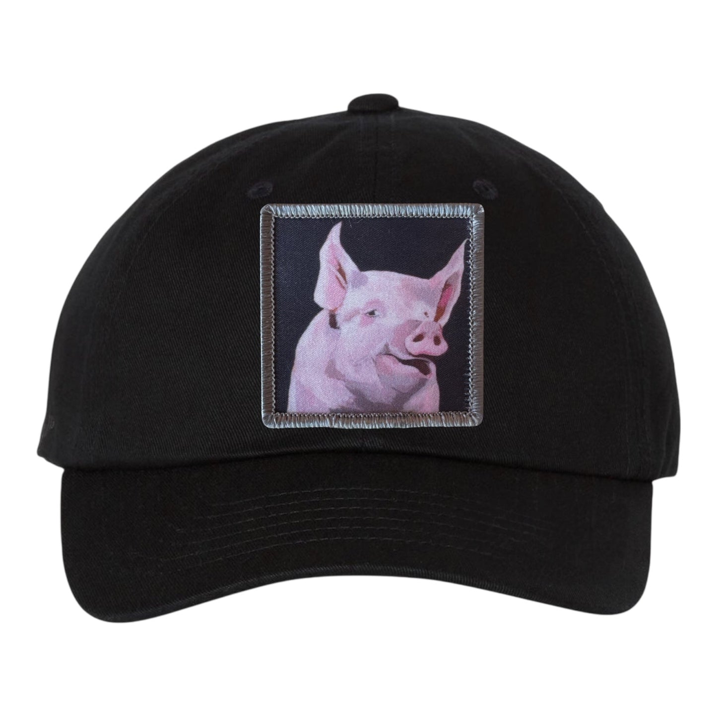 Piggie Dad Hat Hats FlynHats Eco-Washed Black