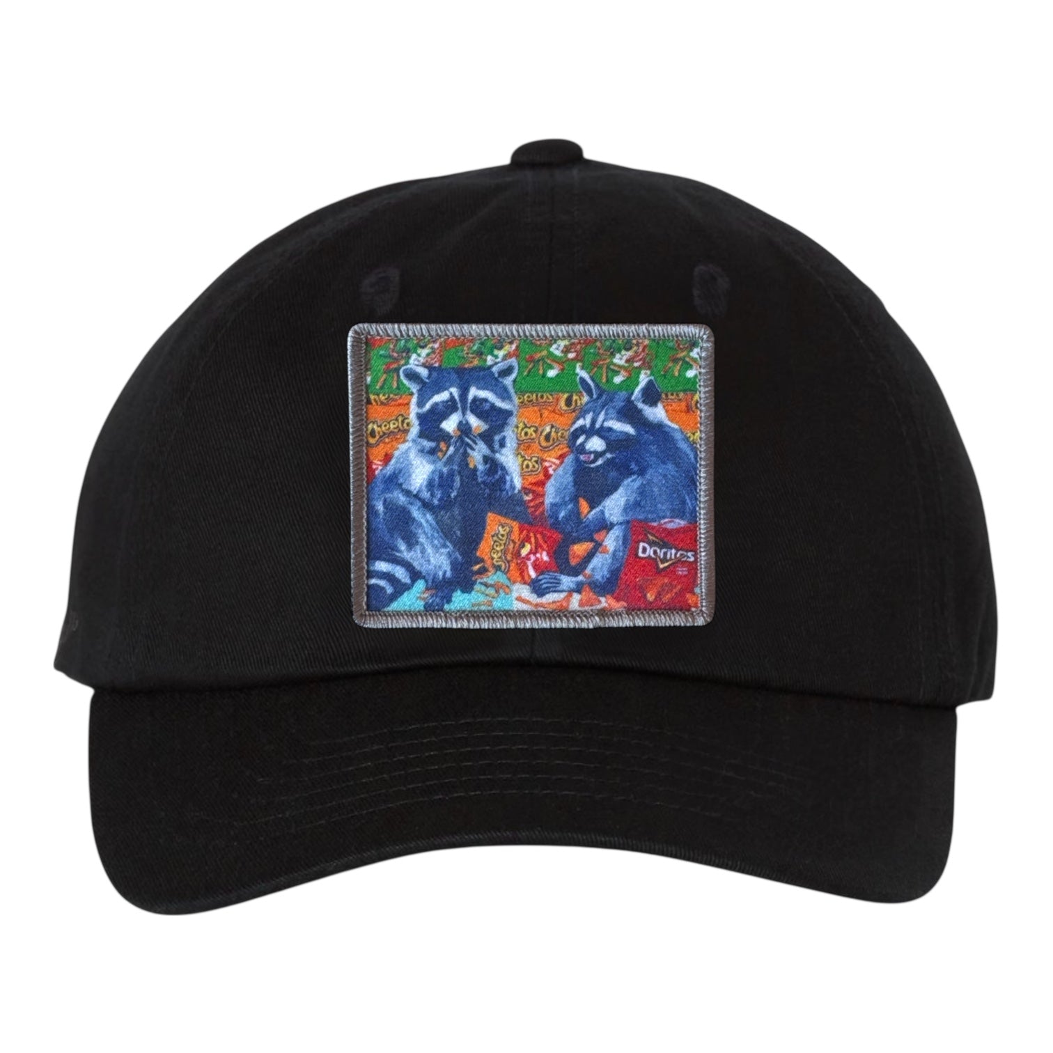 Eco-Washed Black Dad Hat Hats FlynHats Junkfood Bandits