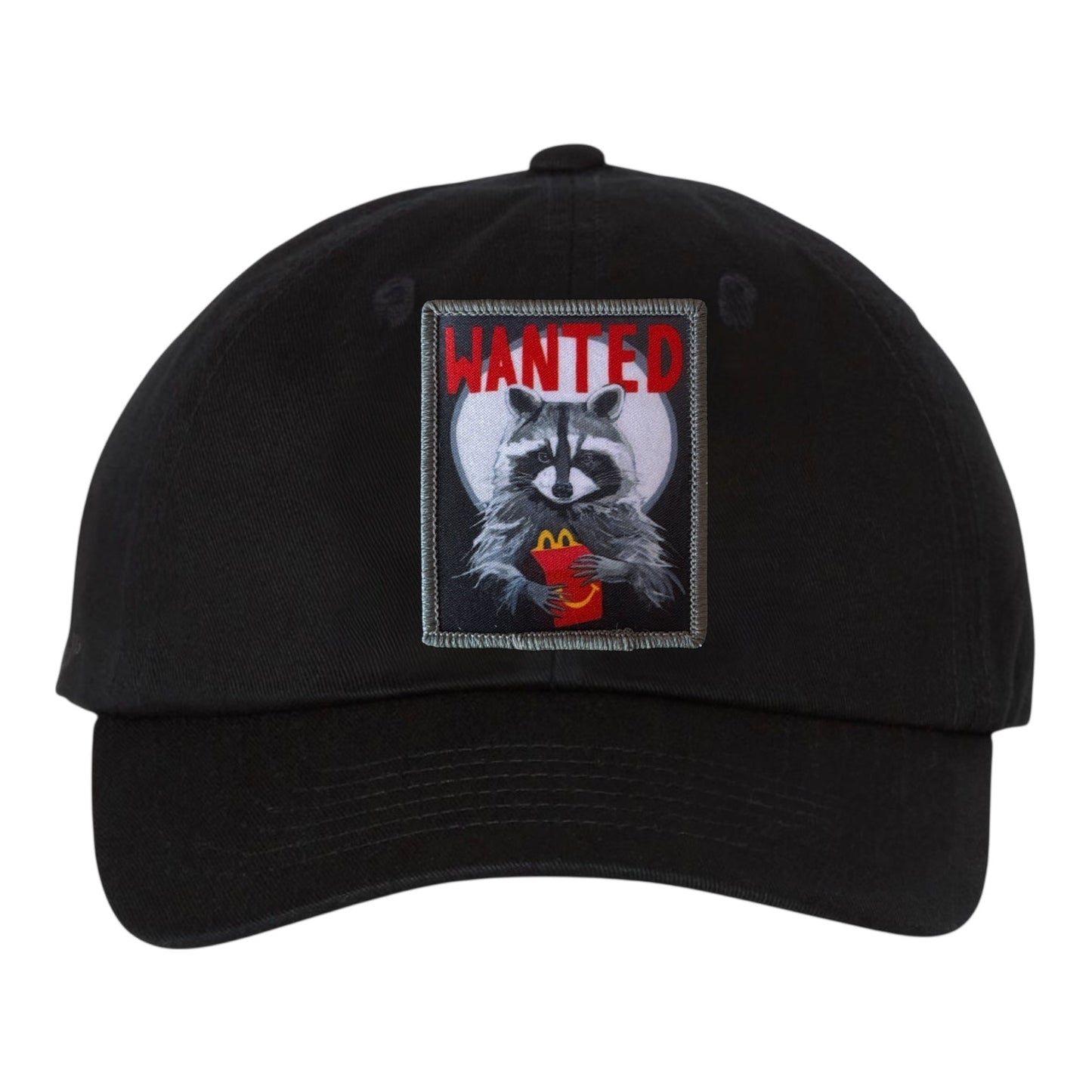 WANTED Dad Hat Hats FlynHats Eco-Washed Black