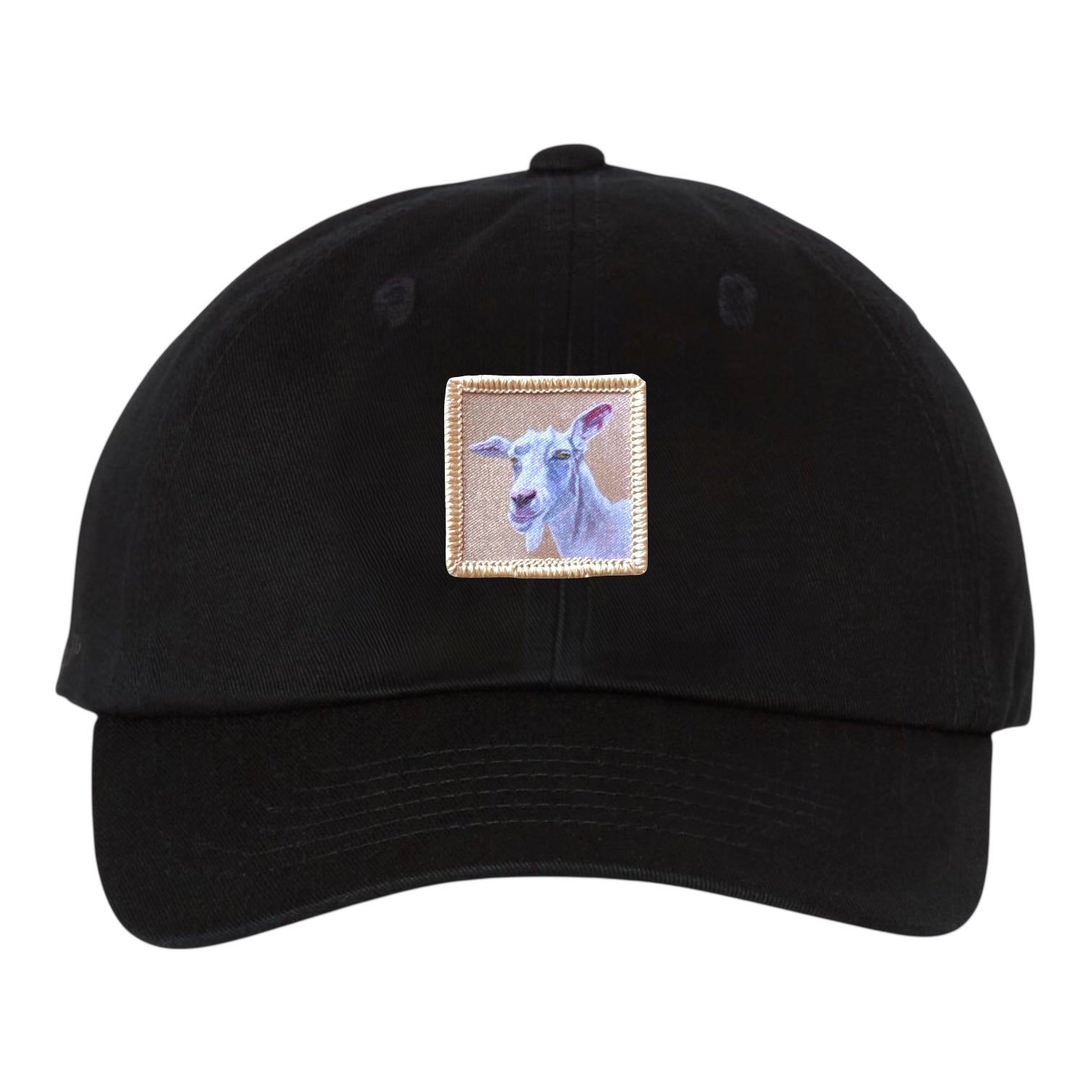 Eco-Washed Black Dad Hat Hats FlynHats Little Goat