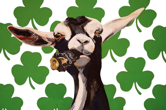 Can Crusher Goat Print Large Prints Flyn_Costello_Art
