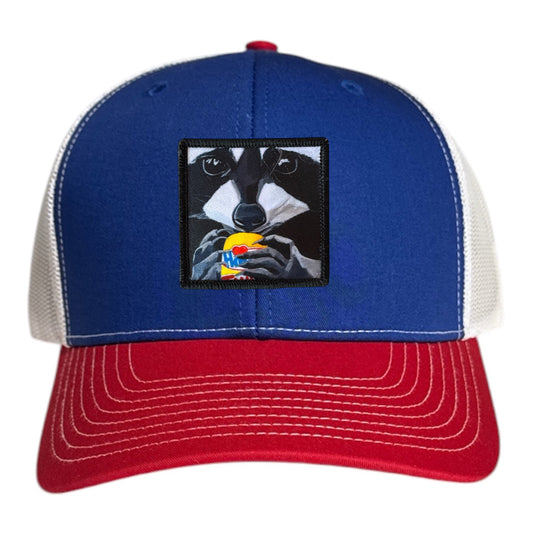 Red/White/Royal Trucker Hats Flyn Costello The Snack Kid