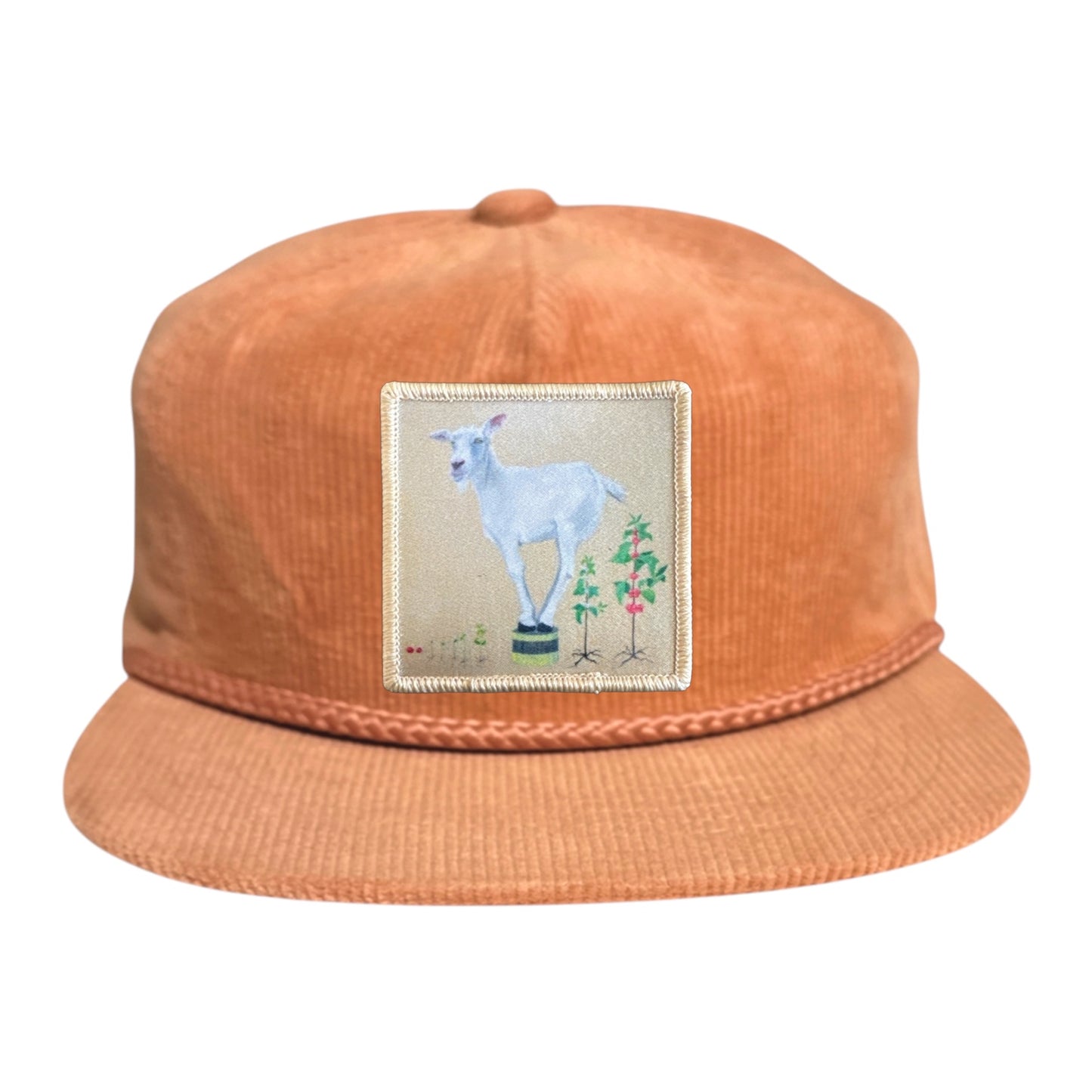 Peach Corduroy Rope Hat