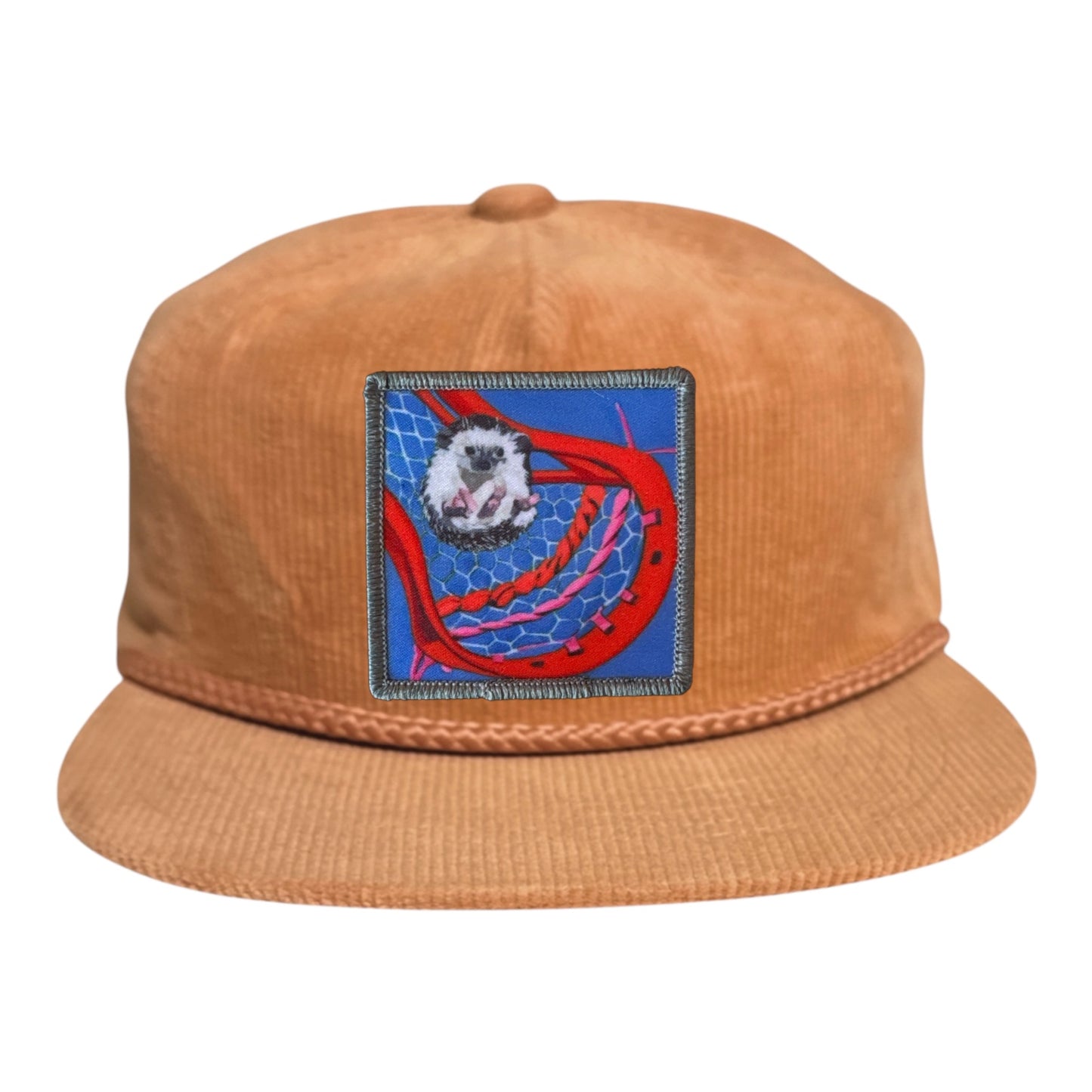 Peach Corduroy Rope Hat