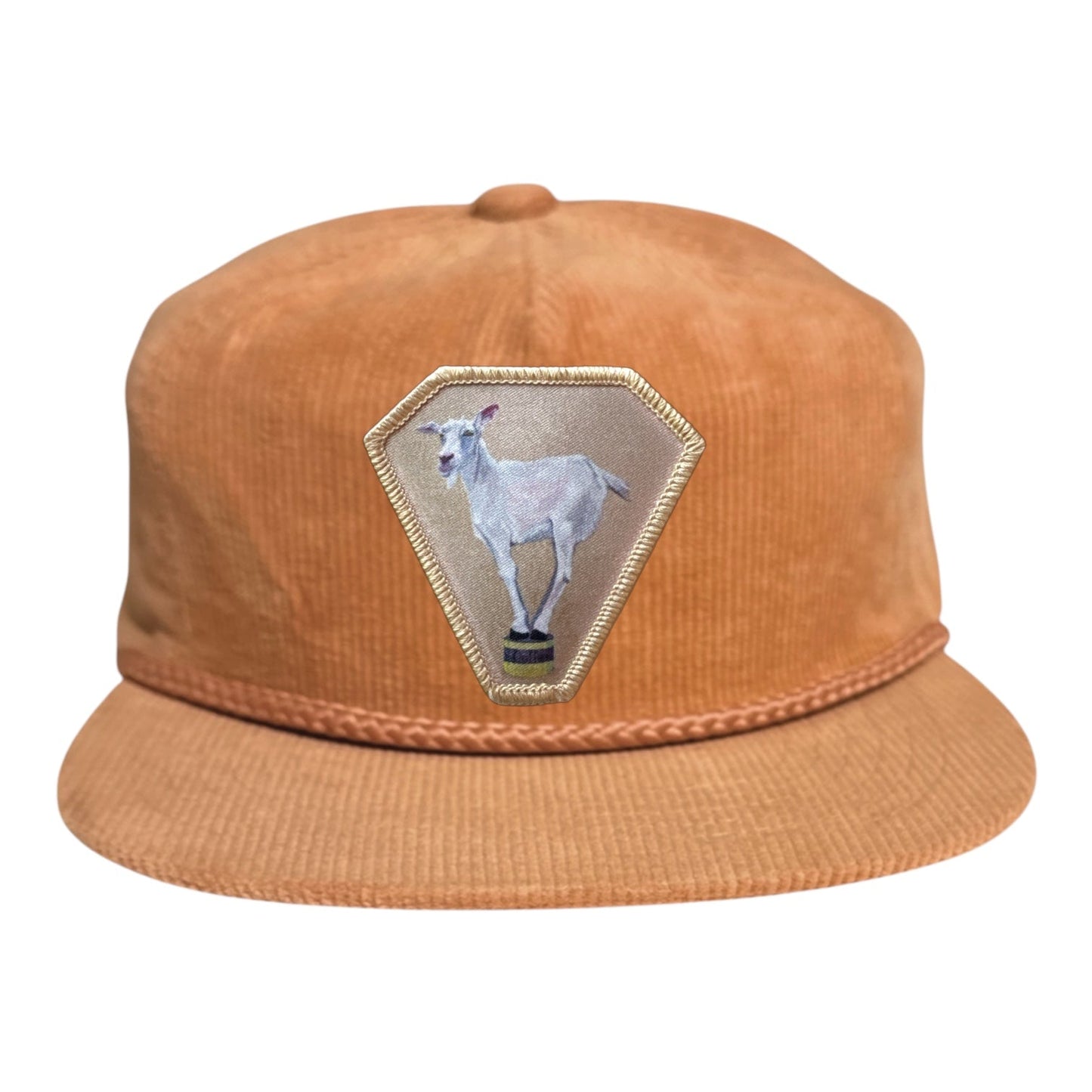 Diamond Goat Rope Cap Hats FlynHats Peach Corduroy