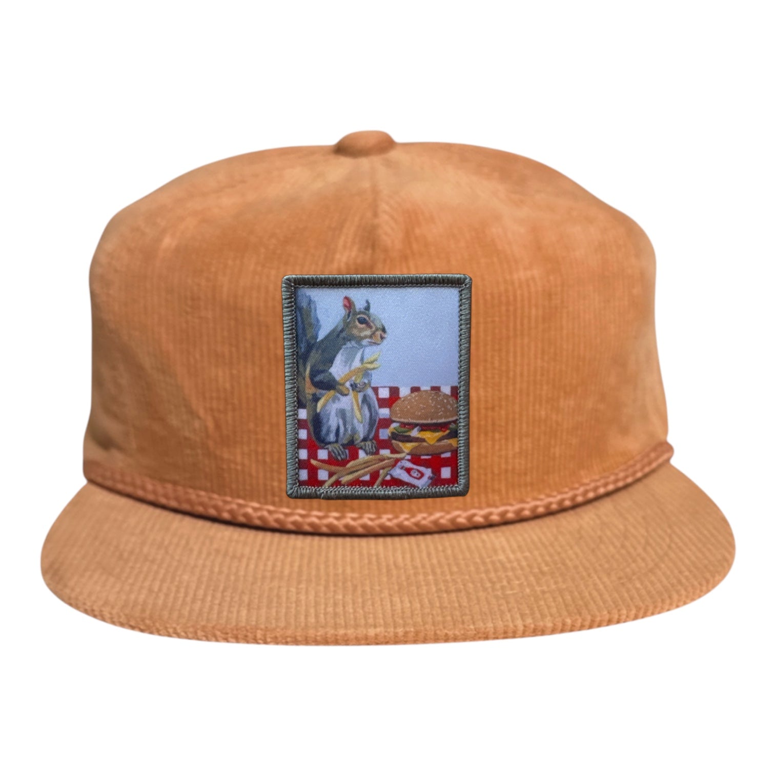 Peach Corduroy Rope Hat Hats FlynHats Squirrel Burger