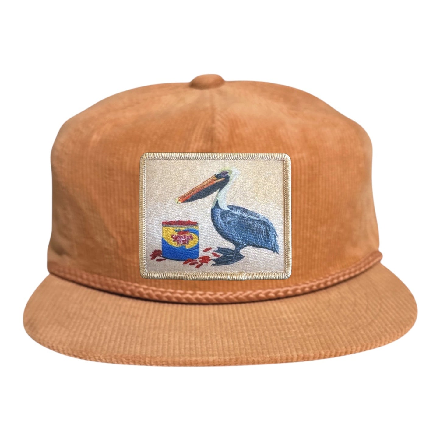 Gone Fishin' Rope Cap Hats FlynHats Peach Corduroy