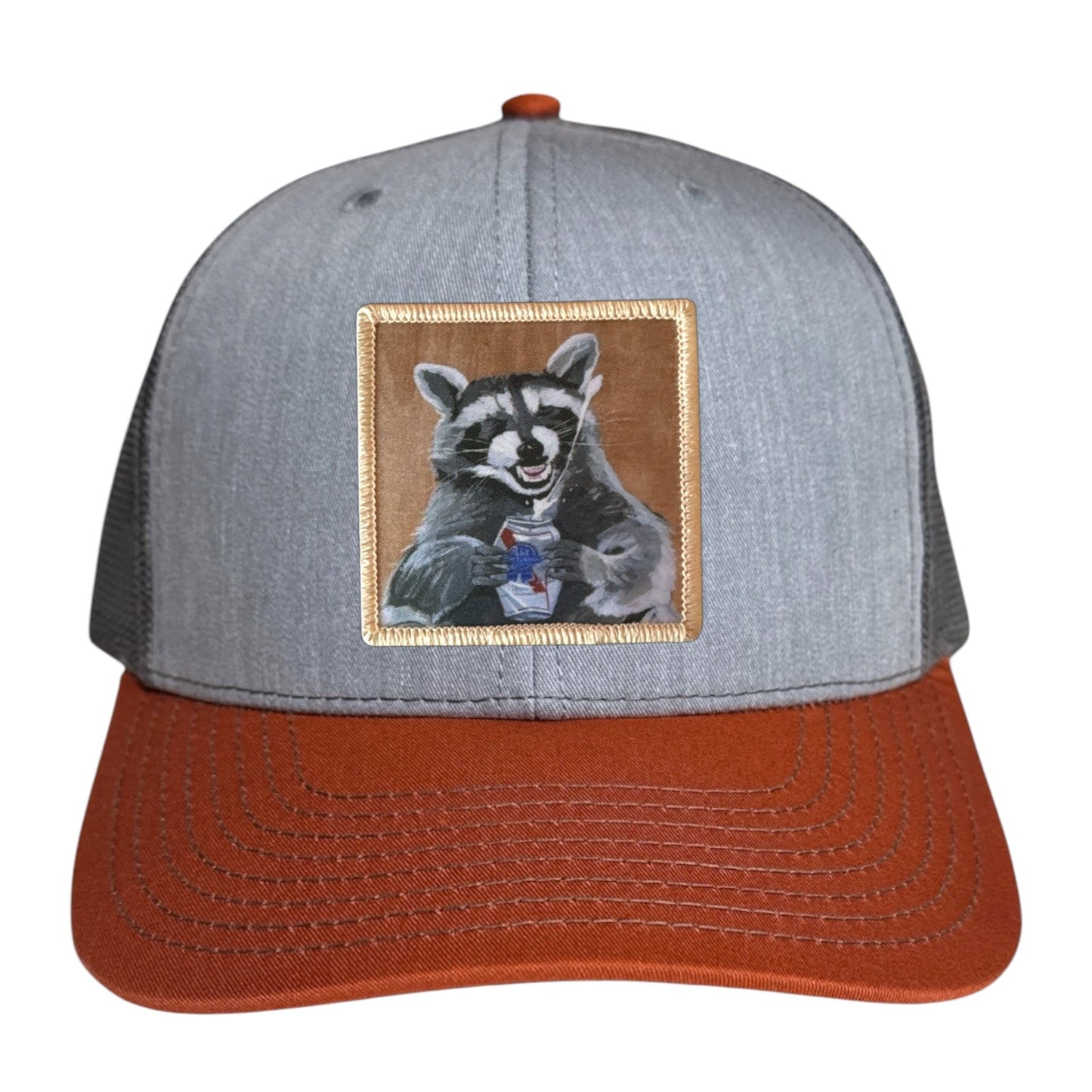 Beer Bandit Trucker Hat Hats FlynHats Grey/Terracotta